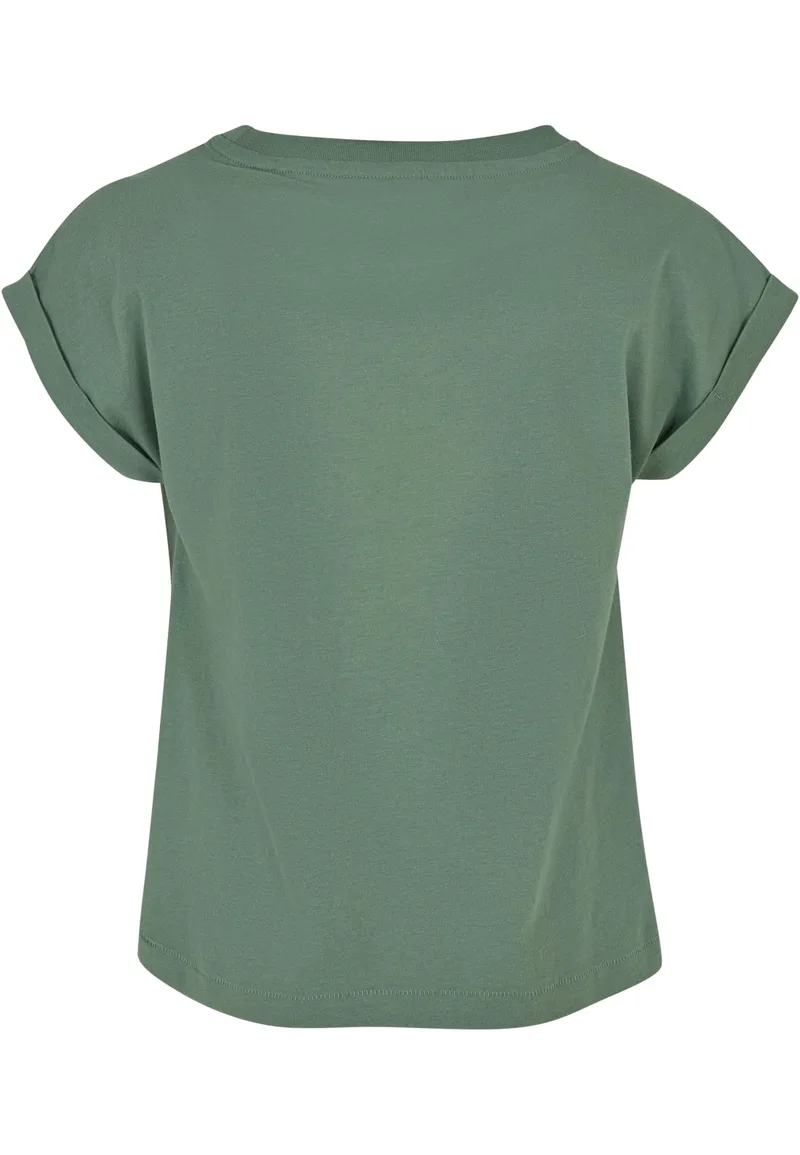 Girls Organic Extended Shoulder Tee Urban Classics UCK2983-04022 salvia