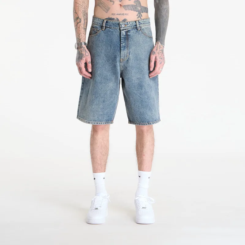 Σορτς Daily Paper Compact Shield Embroidery Denim Shorts Denim XS