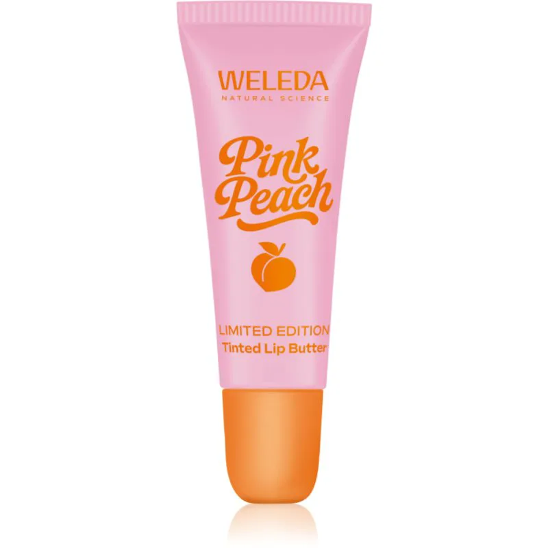 Weleda Ροζ Peach βάλσαμο για τα χείλη με χρώμα 7 ml