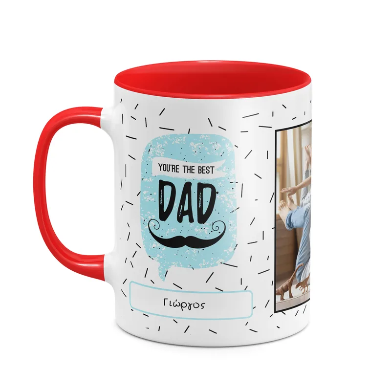 Best Dad - Κούπα - Κόκκινο - Απλή