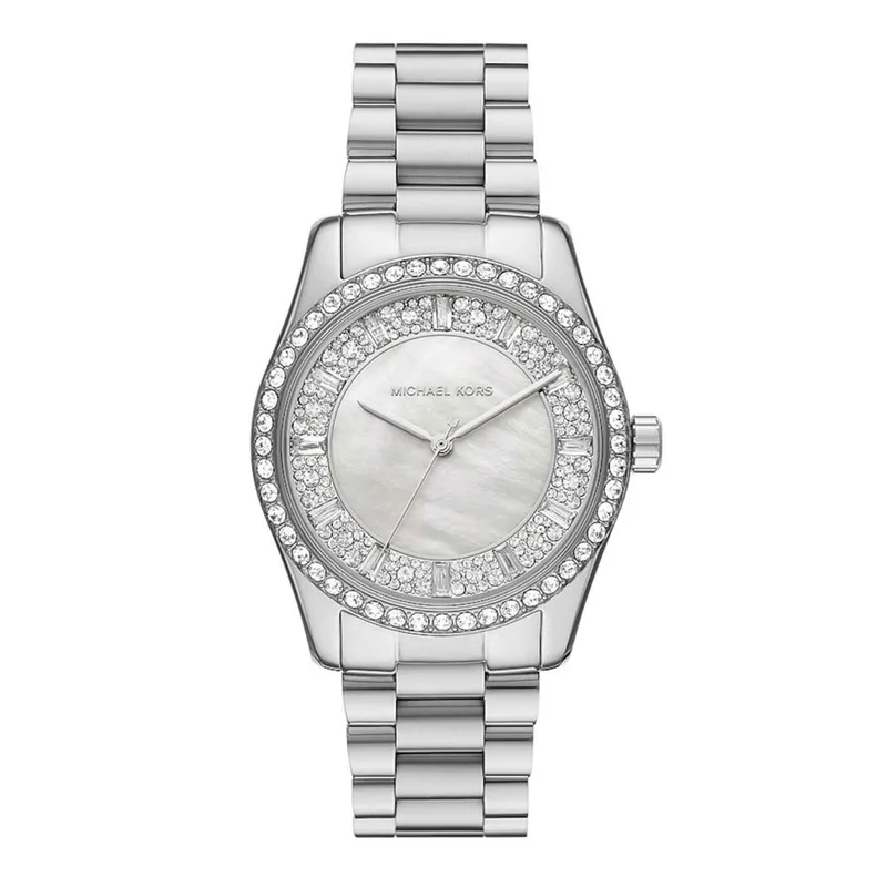 MICHAEL KORS Lexington Crystals Silver Stainless Steel Bracelet MK7445