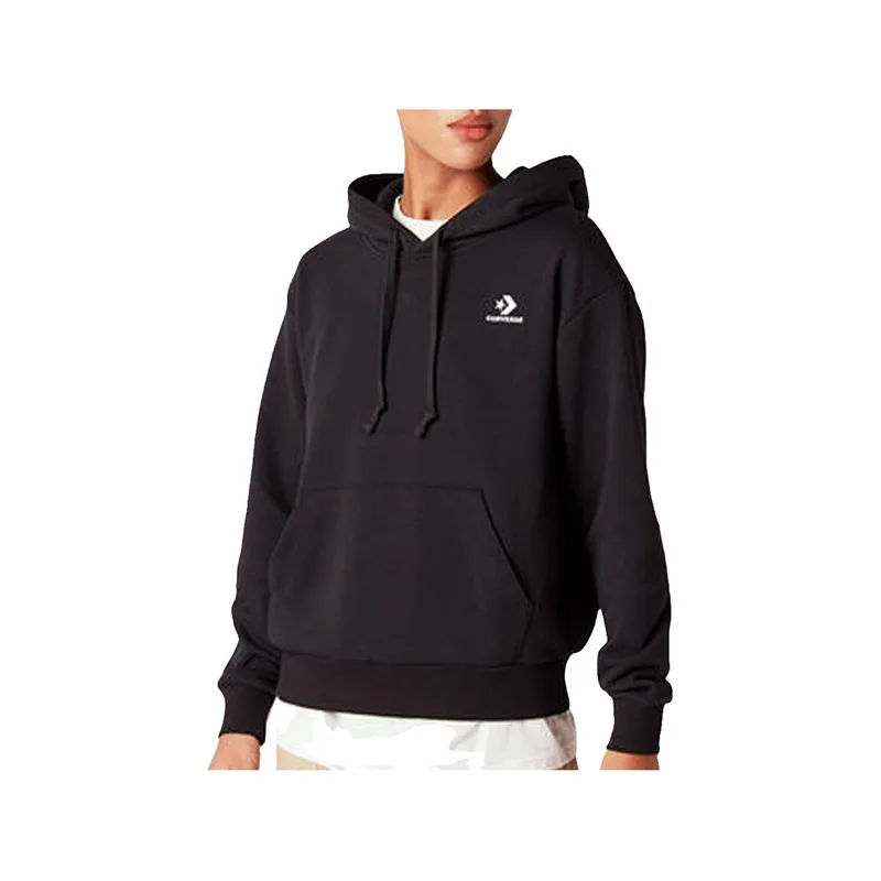 T-shirt με κουκούλα Converse Sweat à capuche Embroidered Star Chevron noir
