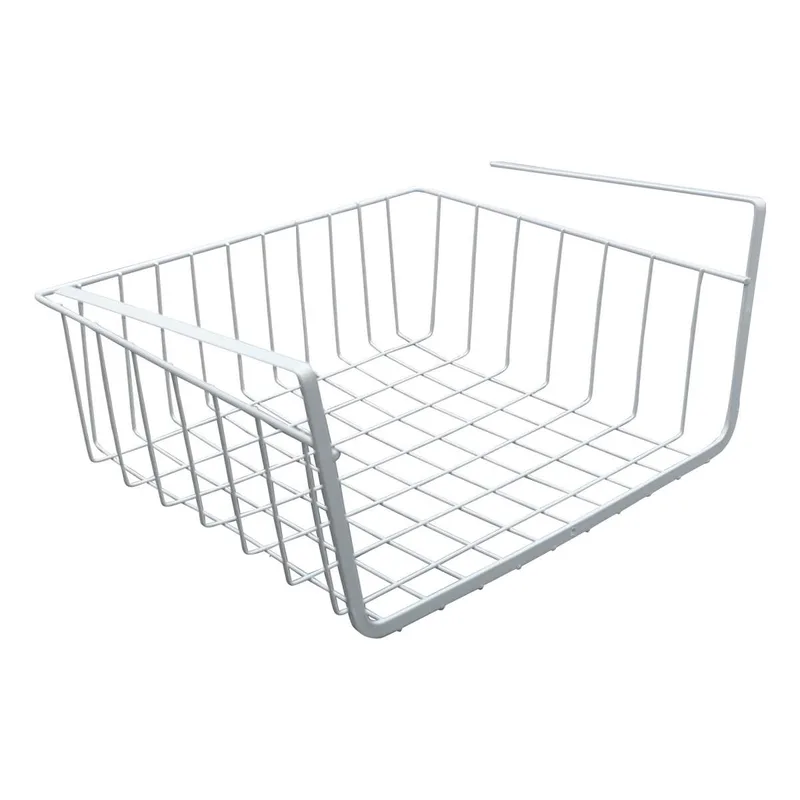 Mεταλλική Θήκη Ραφιού 31x25x14cm Άσπρο ή Μαύρο Άσπρο
