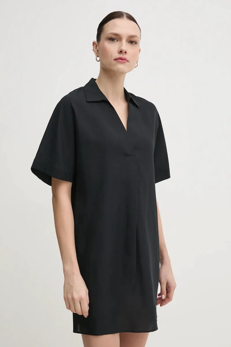 Φόρεμα από λινό μείγμα Calvin Klein
