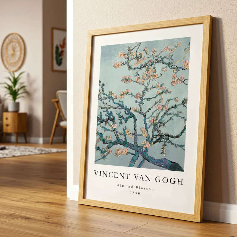 Πόστερ VAN GOGH - ALMOND BLOSSOM PASTEL BLUE