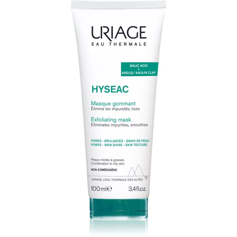 Uriage Hyseac Exfoliating Mask απολεπιστική μάσκα για μικτή και λιπαρή επιδερμίδα 100 ml