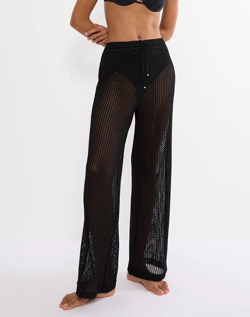 TRIUMPH Beach MyWear Crochet Trousers 10226465-0004 Black