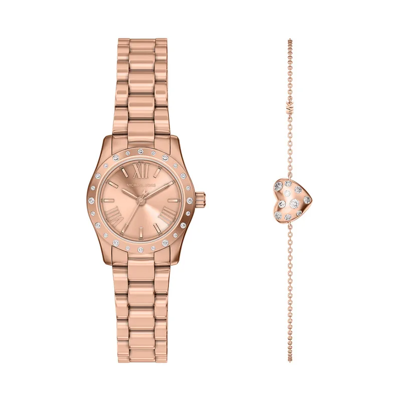 Σετ Ρολόι & Βραχιόλι Michael Kors Lexington Set MK4994SET Ροζ
