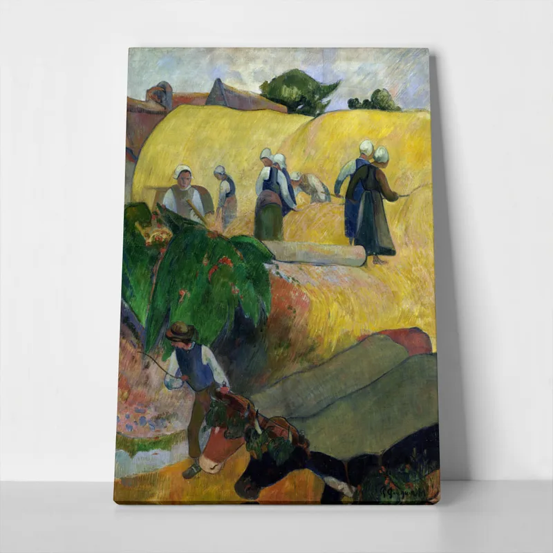 Πινακας σε καμβά PAUL GAUGUIN - THE HAYSTACKS