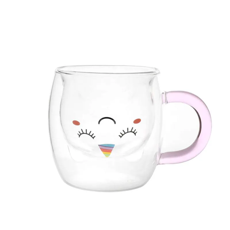 Κούπα i-TOTAL Double Glass XL2957 Latte Unicorn 250ml