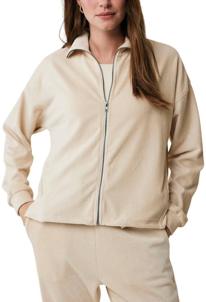 Μπουφάν Mexx Lounge Velvet Cardigan MF007501643W-CREAM Γυναικείο