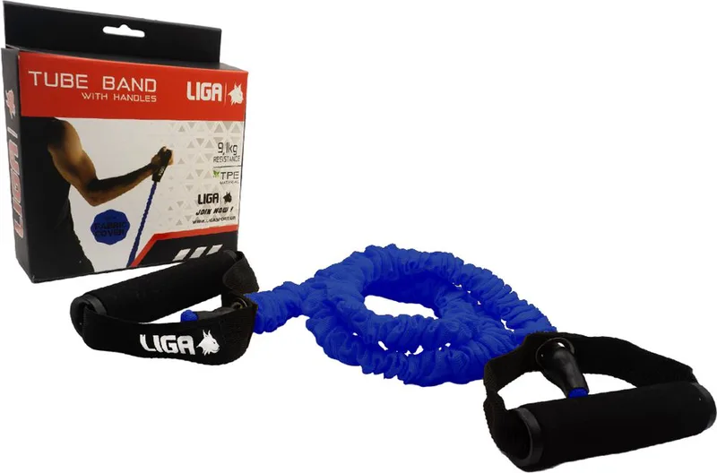 ΛΑΣΤΙΧΟ ΑΝΤΙΣΤΑΣΗΣ LIGA SPORT FABRIC COVER TUBE BAND ΜΠΛΕ (9.1 KG)