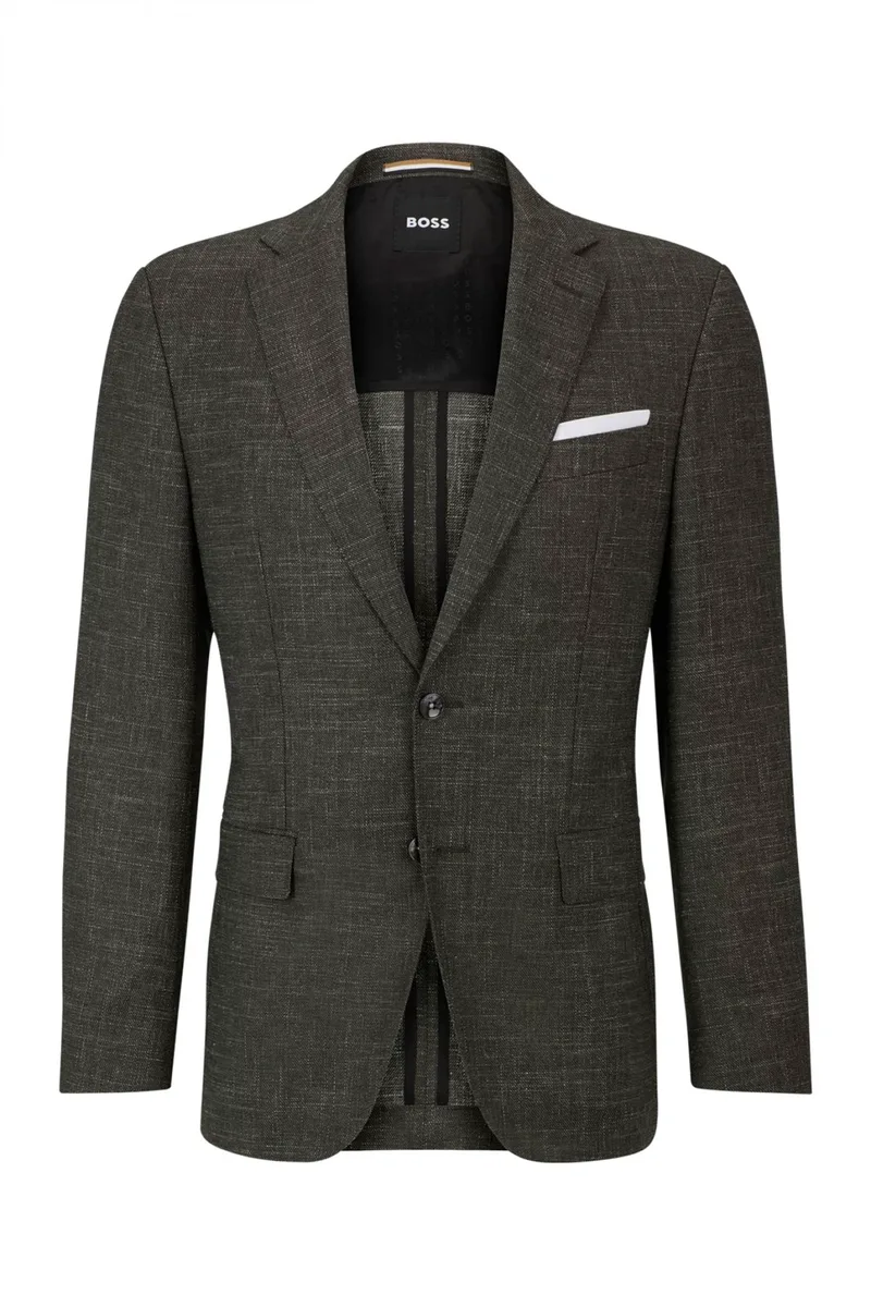 BOSS ΣΑΚΑΚΙ LANIFICIO TESSE BIELA STRETCH SLIM FIT H-HUTSON-233 ΧΑΚΙ