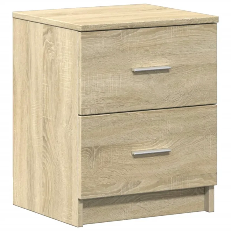 vidaXL Κομοδίνο με 2 Συρτάρια Χρώμα Sonoma Δρυς 40x36x50 εκ.