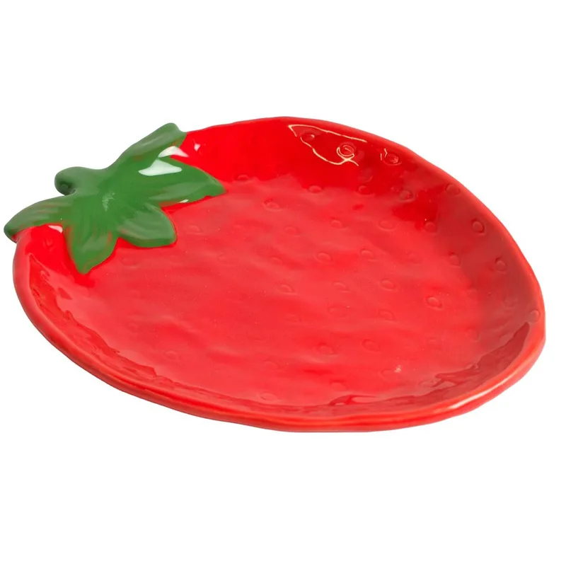 Atmosphera Πιατέλα Σερβιρίσματος Κεραμική Strawberry 22cm