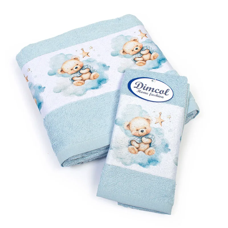 Βρεφικές Πετσέτες (Σετ 2 Τμχ) Dimcol Cute Bear 301