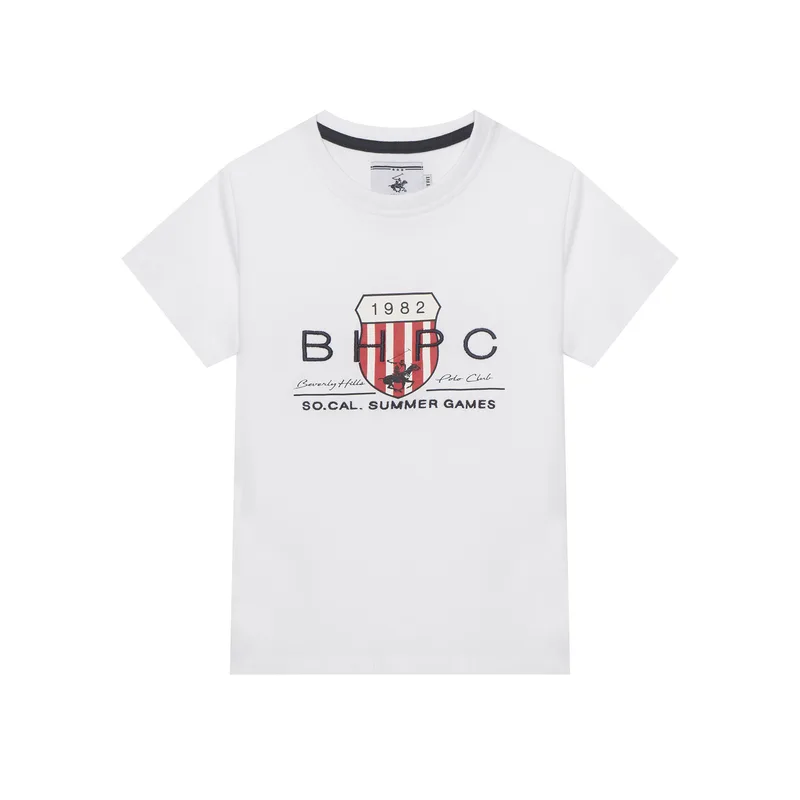 Beverly Hills Polo Club T-Shirt P-SS26B-TS414011 Λευκό Regular Fit