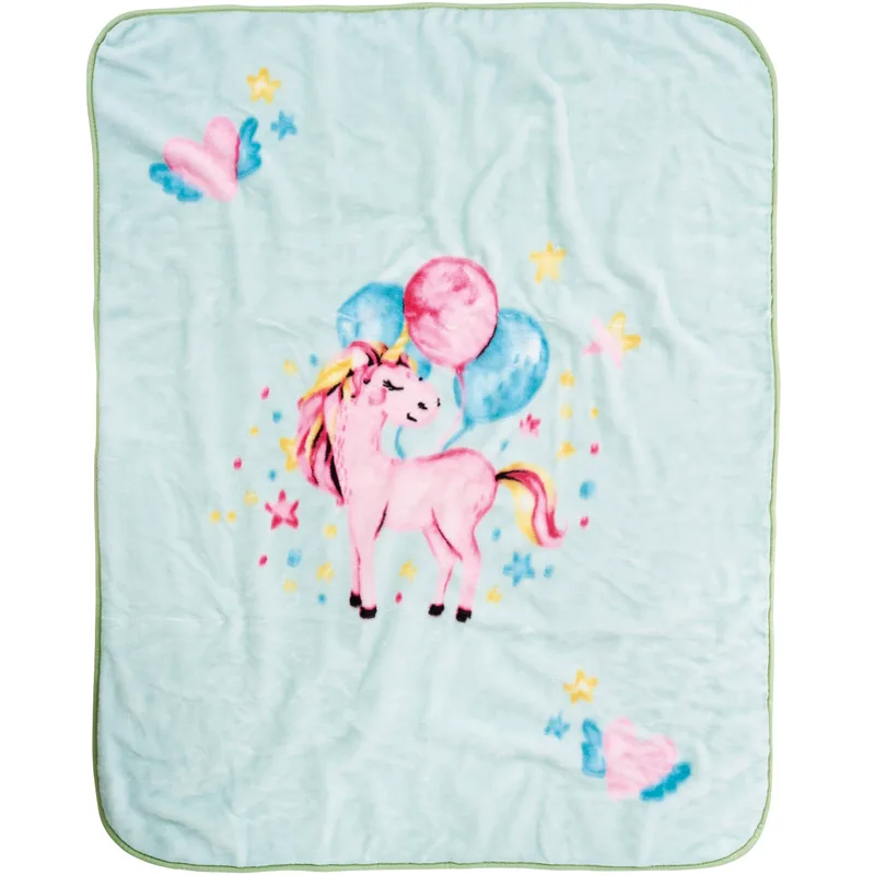 Κουβέρτα Βελουτέ Κούνιας 110x140 Das Home Unicorn 4919 Ροζ 110x140