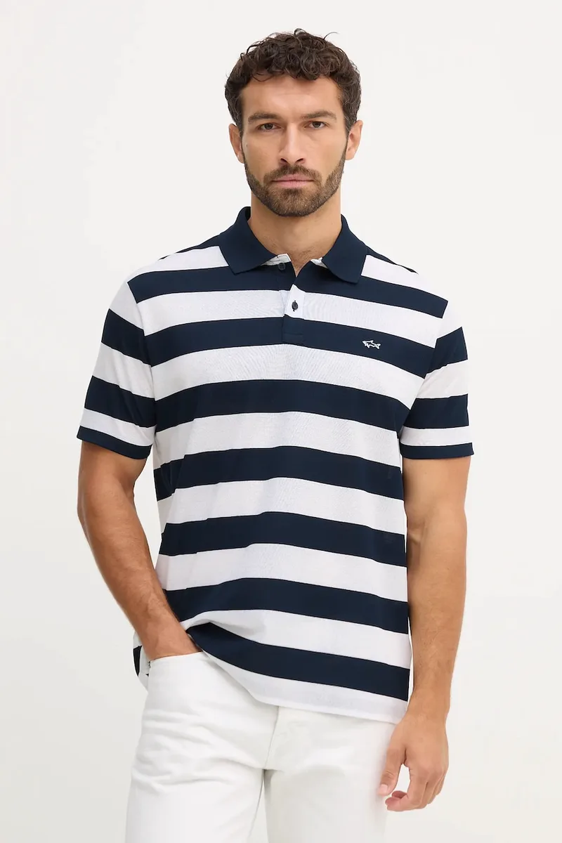 Βαμβακερό μπλουζάκι πόλο Paul&Shark Knitwear