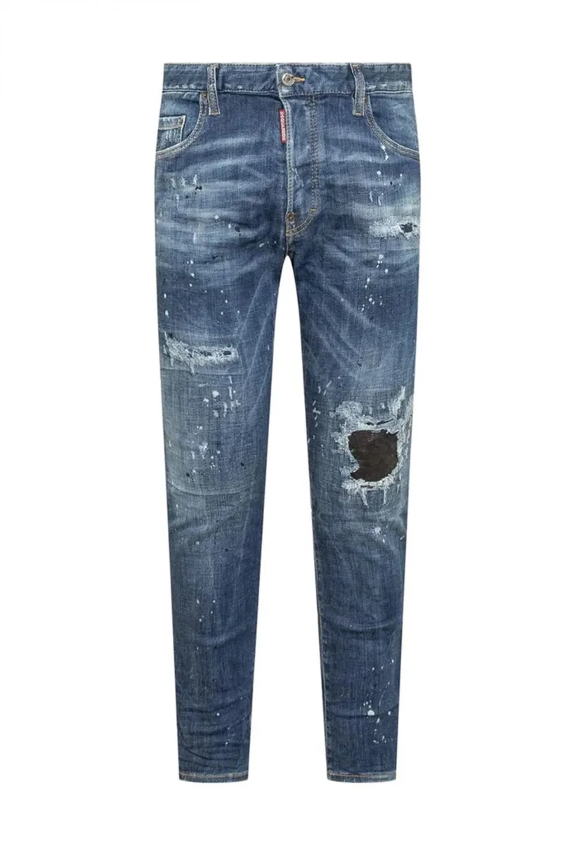 DSQUARED2 ΠΑΝΤΕΛΟΝΙ 5ΤΣΕΠΟ JEANS SKATER ΜΠΛΕ