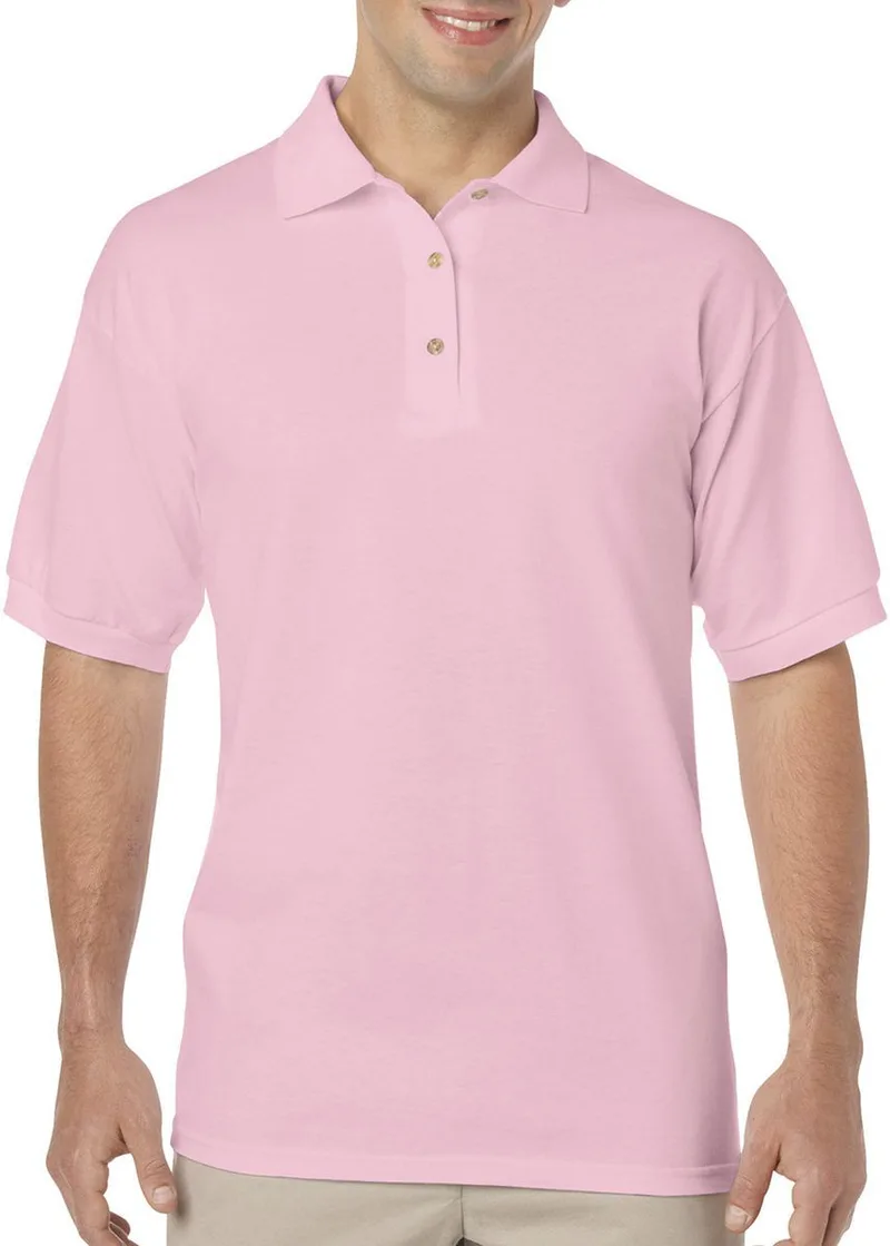Gildan Mens DryBlend Jersey Polo Gildan 8800 Light Ροζ