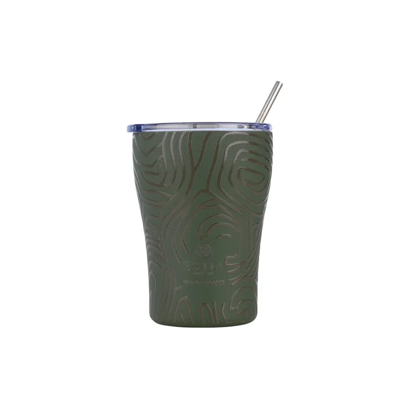 Estia Θερμός Coffee Mug Save The Aegean 350Ml Olive Flow