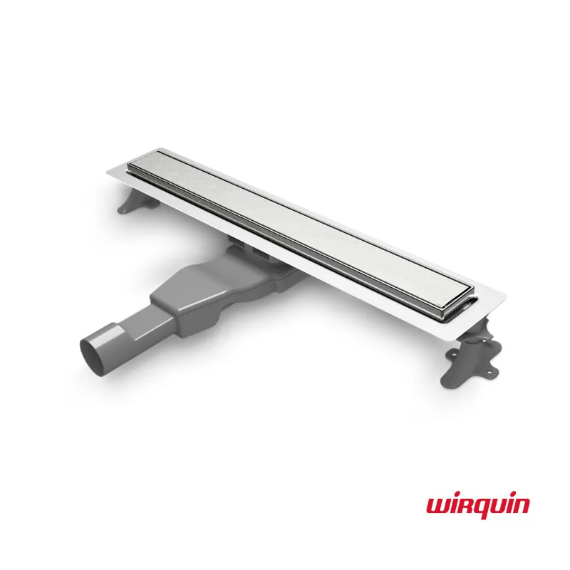 Κανάλι Ντους Wirquin Flat Linear FL600 Inox Brushed (Μήκος 60cm)