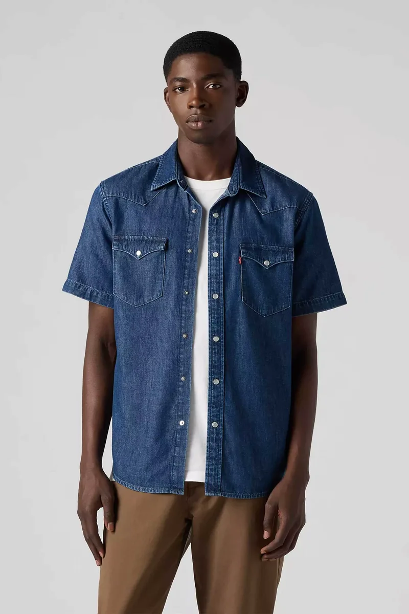 Levi's® ανδρικό denim πουκάμισο Standard Fit "Classic Western" - 866260012 Denim Blue