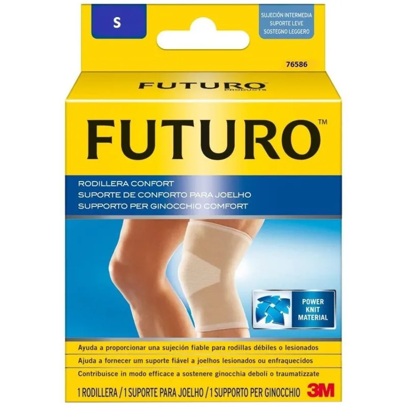 3M Futuro Confort Support Ελαστική Πλεκτή Επιγονατίδα με Λεπτό & Εύκαμπτο Σχεδιασμό για Προστασία των Αρθρώσεων 1 Τεμάχιο, Κωδ 76586 - Small