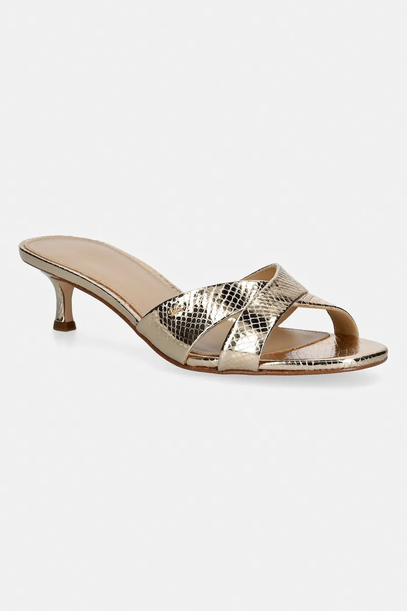 Δερμάτινες παντόφλες MICHAEL Michael Kors Cassidy Kitten Sandal