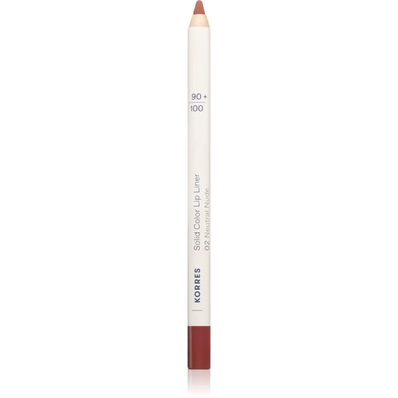 Korres Solid Color Lip Liner μολύβι περιγράμματος για τα χείλη απόχρωση 02 Neutral Nude 1.2 γρ