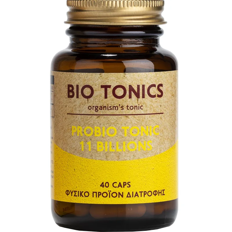 Bio Tonics Probio Tonic 11 Billions Συμπλήρωμα Διατροφής Προβιοτικών για τη Διατήρηση της Υγείας του Γαστροπεπτικού Συστήματος & Ενίσχυση του Ανοσοποιητικού 40veg.caps