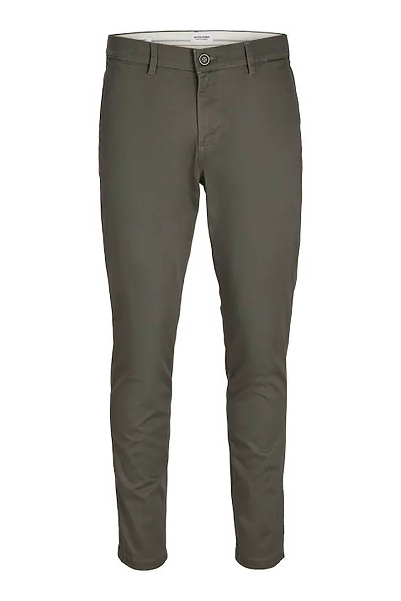 JACK & JONES ανδρικό chino παντελόνι Slim Fit - 12258298 Χακί