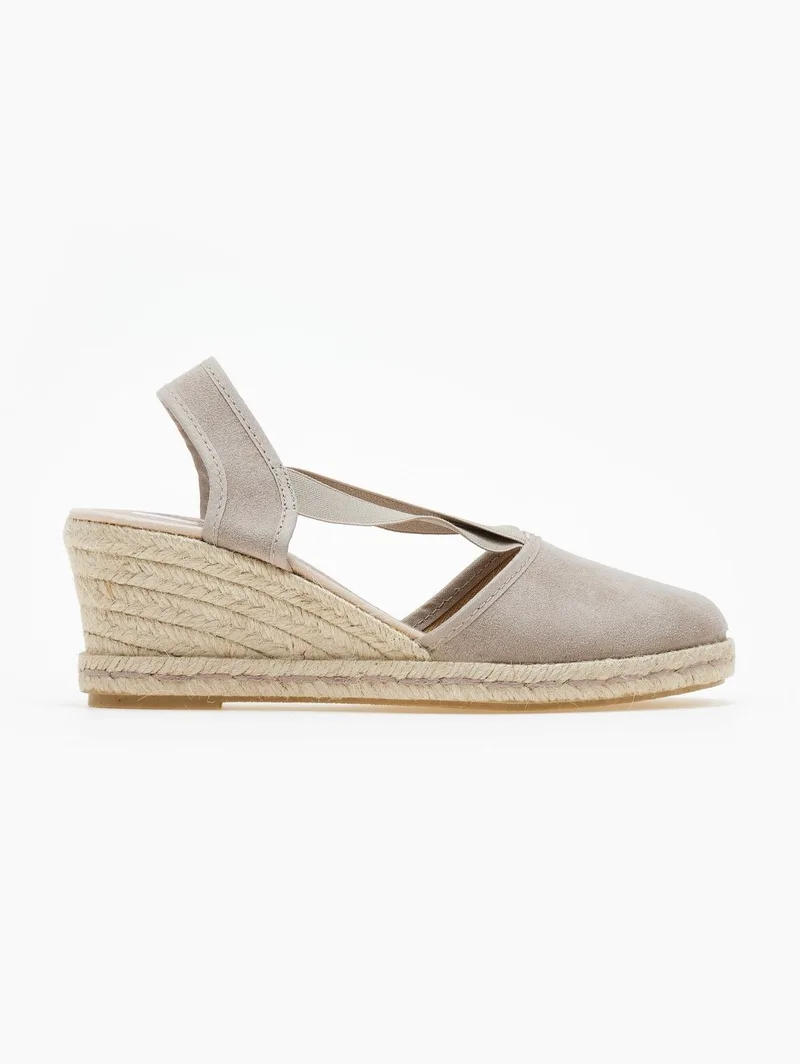 Medies Suede Platform Espadrilles - 70/5353SL - Taupe