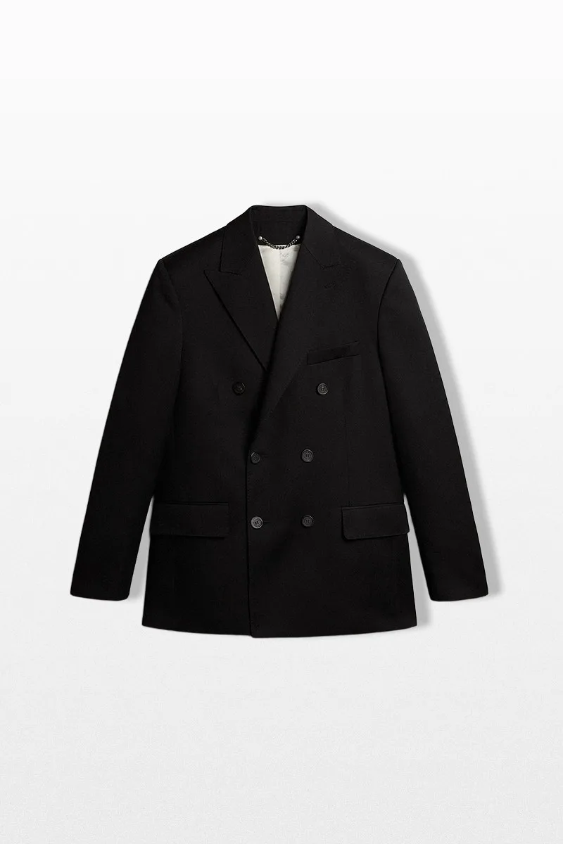 GOLDEN GOOSE Ανδρικό Μαύρο Double-Breasted Blazer