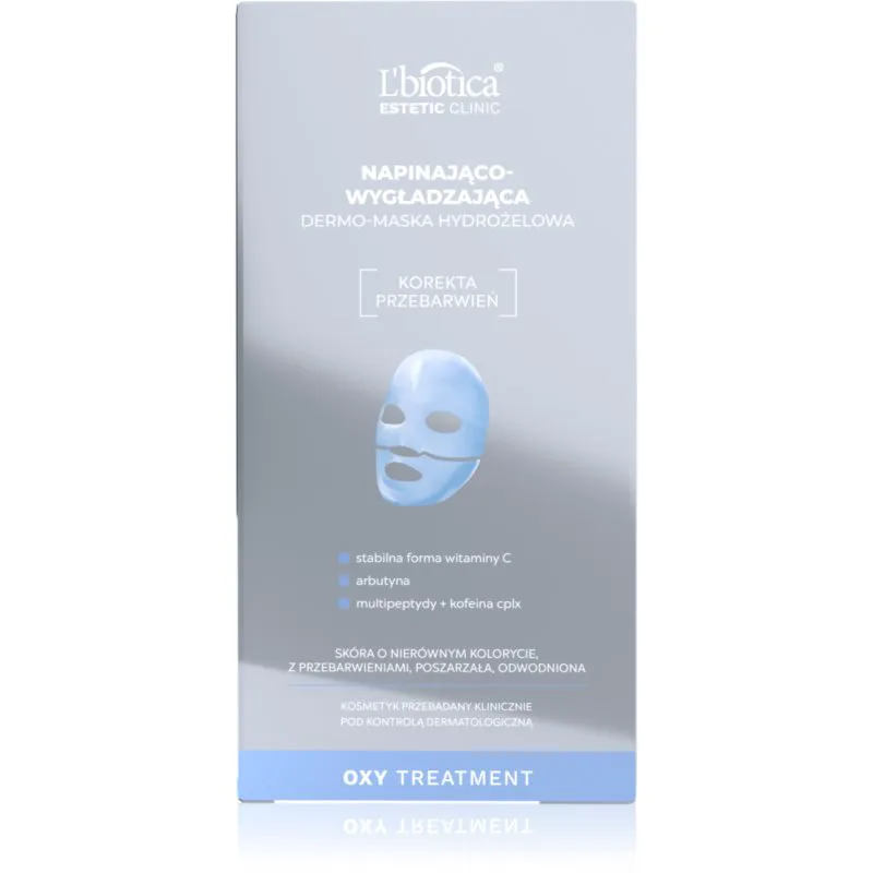 L’biotica Estetic Clinic Oxy Treatment εντατική μάσκα υδρογέλης για ενίσχυση επιδερμίδας πρόσωπου 1 τμχ
