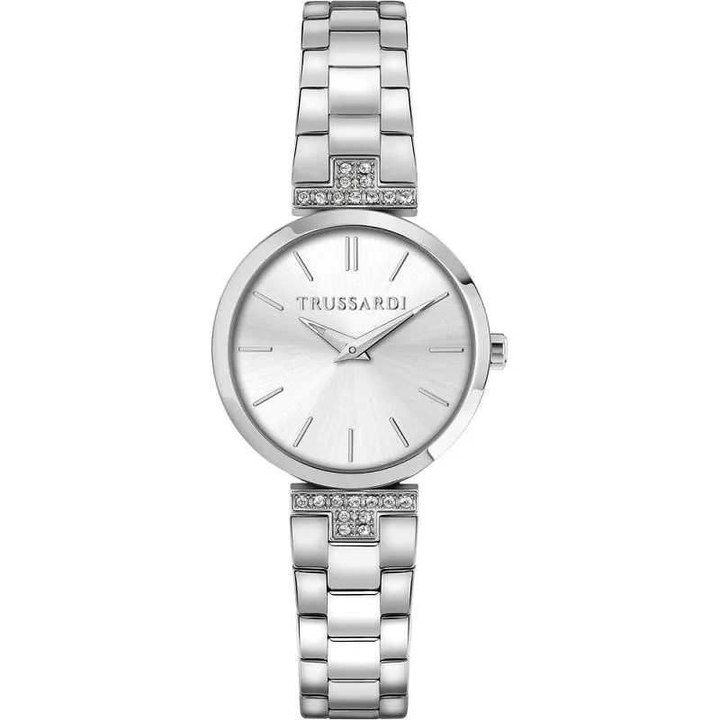 TRUSSARDI Loud - R2453164501, Silver case with Stainless Steel Bracelet