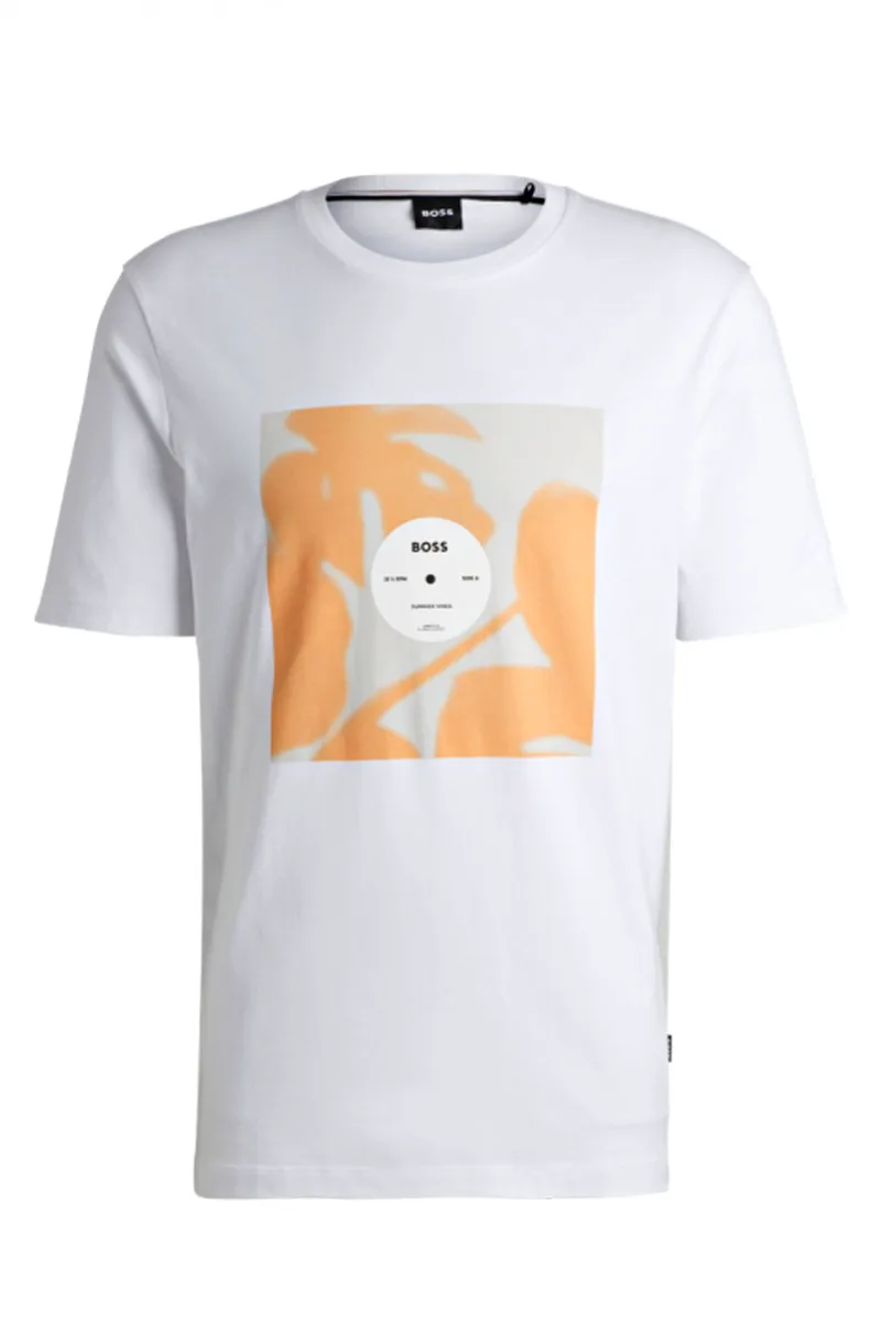 BOSS T-SHIRT JERSEY TIBURT 388 ΛΕΥΚΟ