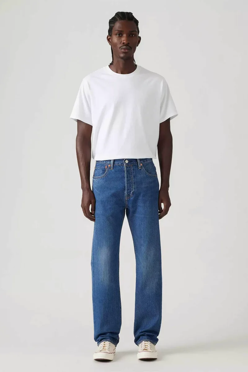 Levi's® ανδρικό τζιν παντελόνι πεντάτσεπο Regular Fit "501" - 005013644-** Denim Blue