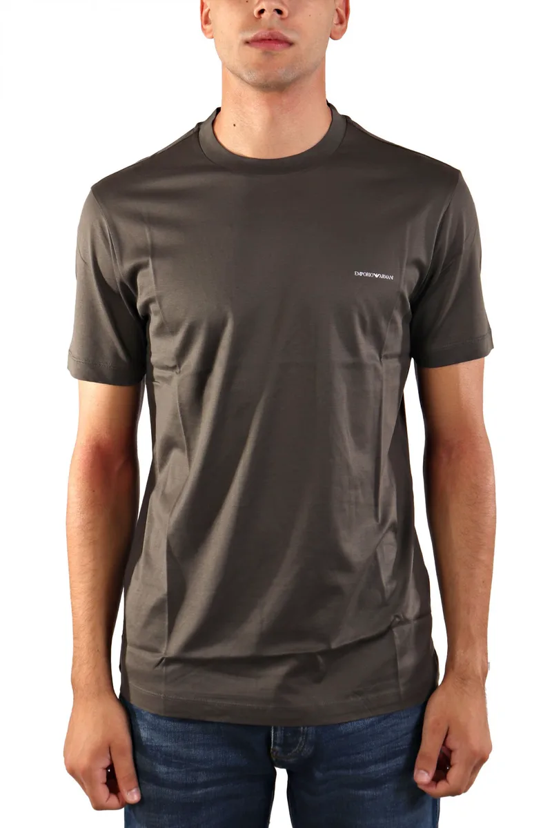 EMPORIO ARMANI T-SHIRT LOGO XAKI