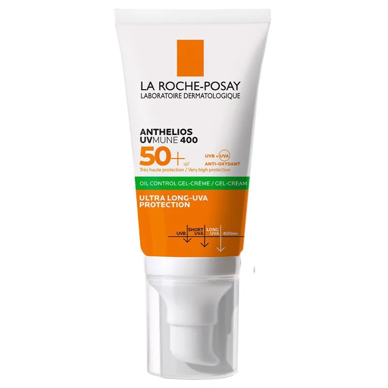La Roche-Posay Anthelios UVMune Spf50+ Oil Control Gel-Cream Αντηλιακή Κρέμα Προσώπου Πολύ Υψηλής Προστασίας, Κατάλληλη για Λιπαρές Επιδερμίδες 50ml