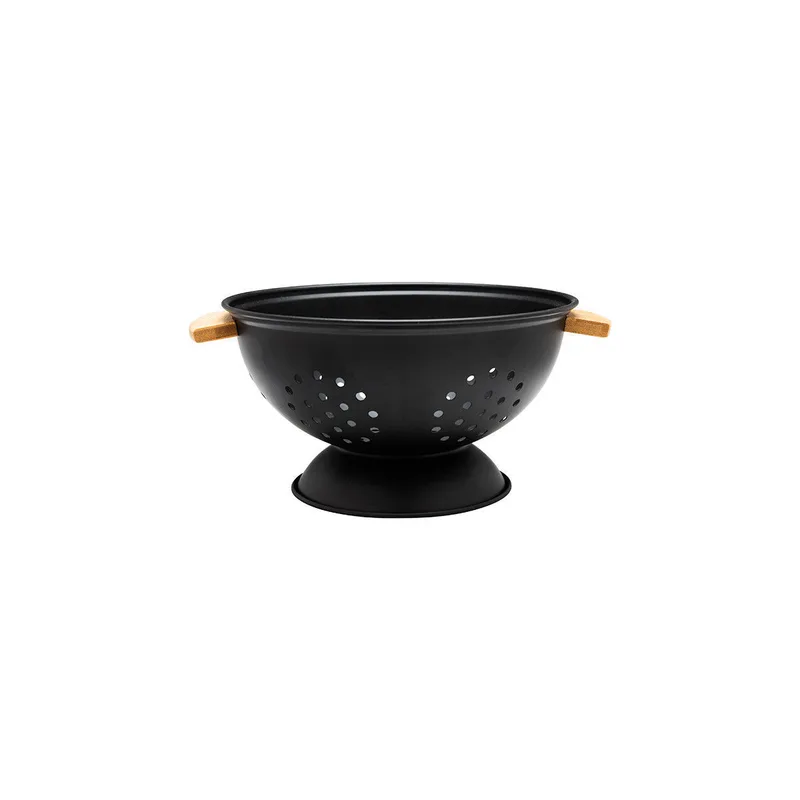 ESTIA ΣΟΥΡΩΤΗΡΙ ΖΥΜΑΡΙΚΩΝ BAMBOO ESSENTIALS ΜΕΤΑΛΛΙΚΟ ΜΕ ΛΑΒΕΣ 24x24x13.7cm ΜΑΥΡΟ 01-12915