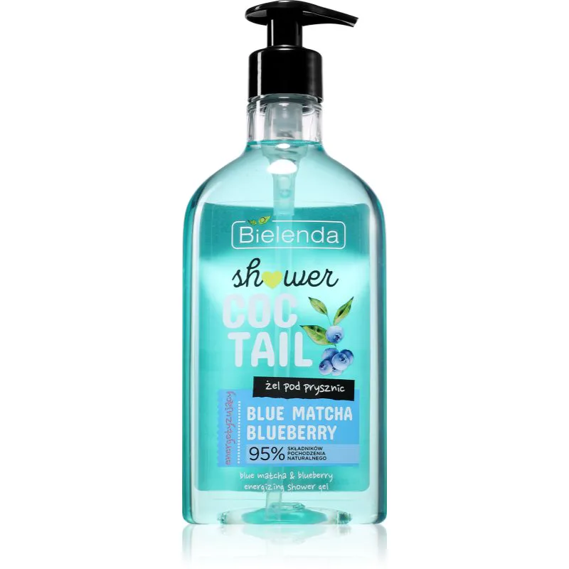 Bielenda Shower Coctail Blue Matcha + Blueberry ενεργοποιητικό τζελ ντους με αντιοξειδωτική δράση 400 ml