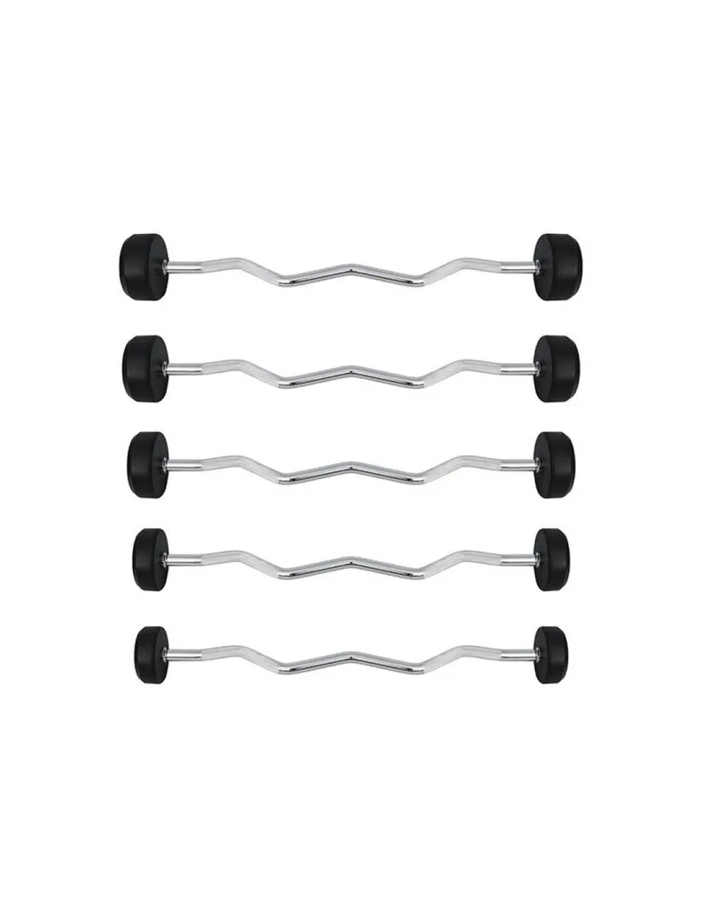 Fixed broken rubber barbell bar HMS GSL10 10 kg