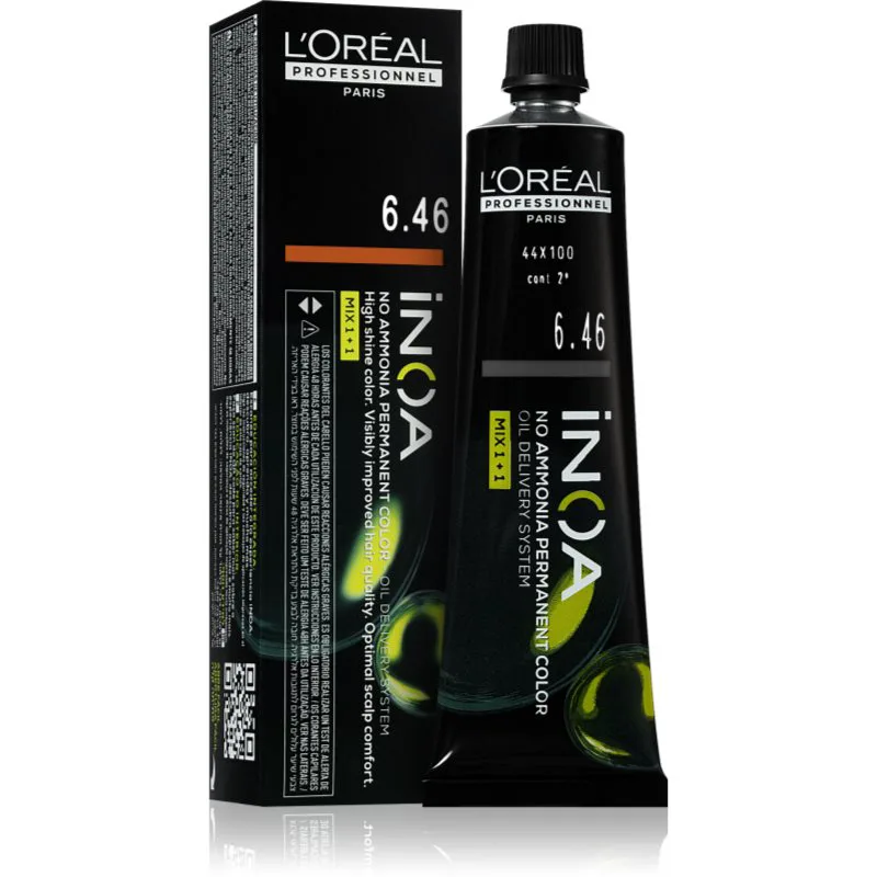 L’Oréal Professionnel Inoa μόνιμη βαφή μαλλιών χωρίς αμμωνία απόχρωση 6.46 60 ml
