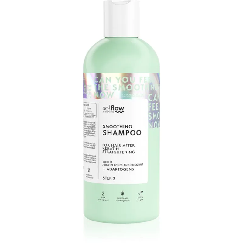so!flow After Keratin Straightening Smoothing Shampoo λειαντικό σαμπουάν 400 ml