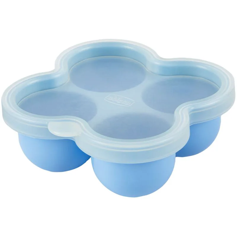 Chicco Multifunctional Food Storage Container Blue δοχείο για φαγητό 4x60 ml
