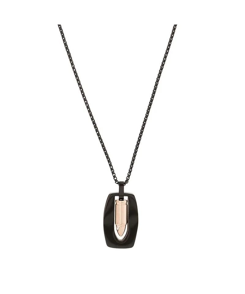 U.S. POLO Κολιέ από Ανοξείδωτο ατσάλι Black JW6015NK