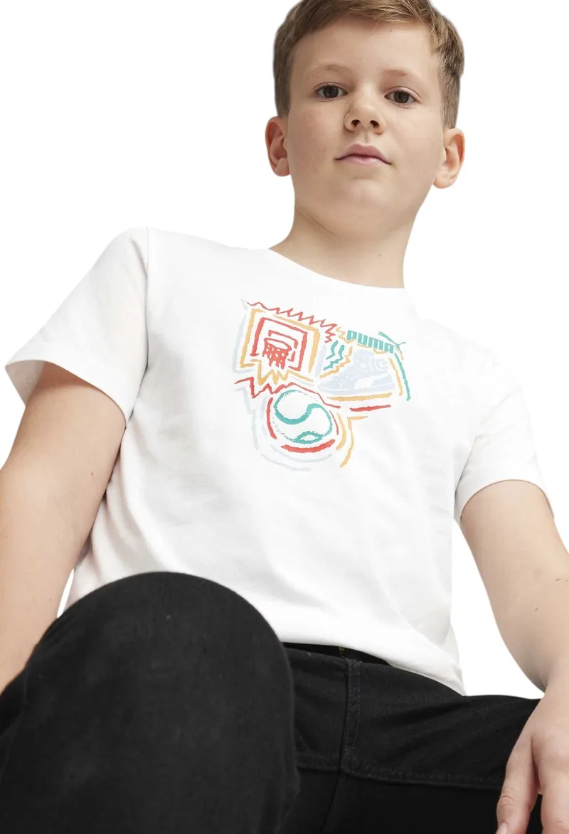 Μπλούζα Κοντομάνικη Puma Graphics Year of Sports Tee 680299-02 Αγόρι