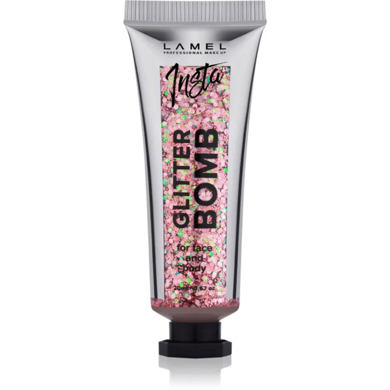 LAMEL Insta Glitter Bomb αστραφτερά στολίδια Για πρόσωπο και σώμα #403 20 ml